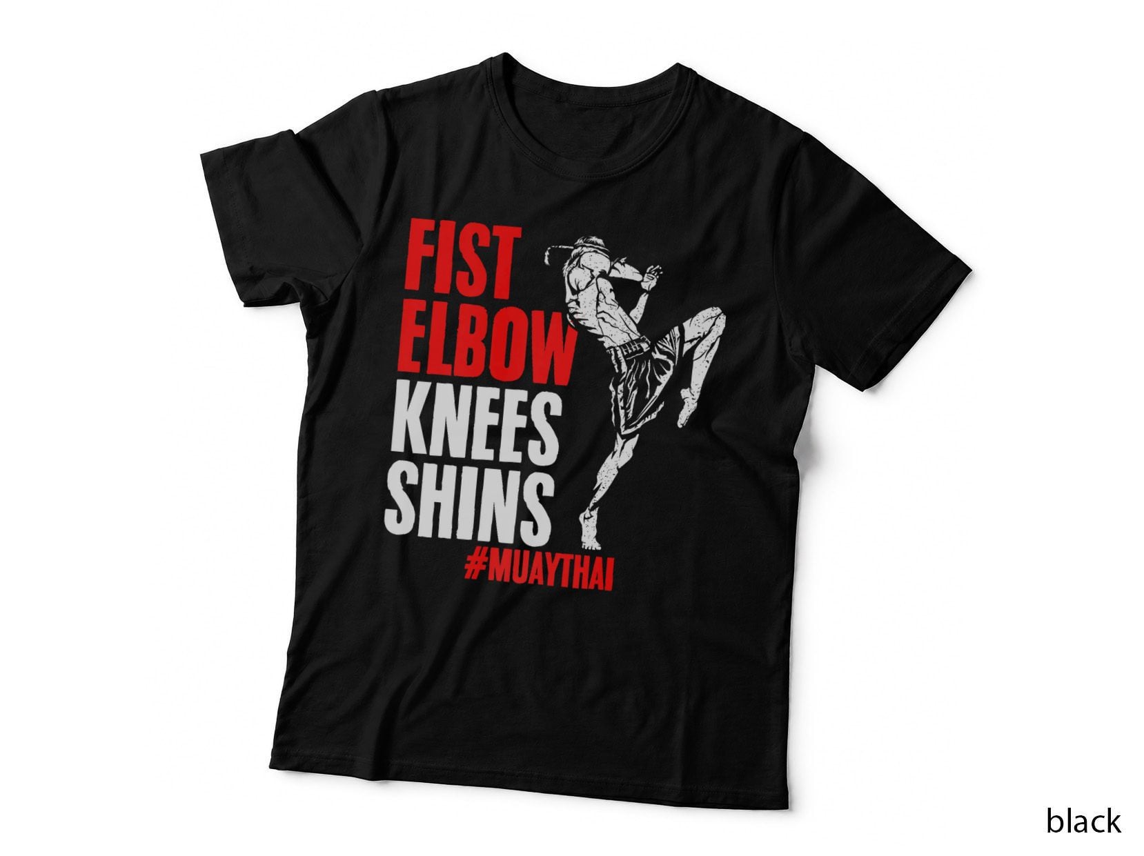 Muay Thai Fist Elbow Knee Thailand MMA Boxing Gift T-Shirt