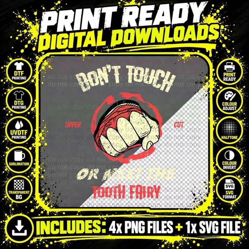 Muay Thay Thai Boxing Kickboxing MMA Martial Arts T-Shirt Png SVG Digital Bundle