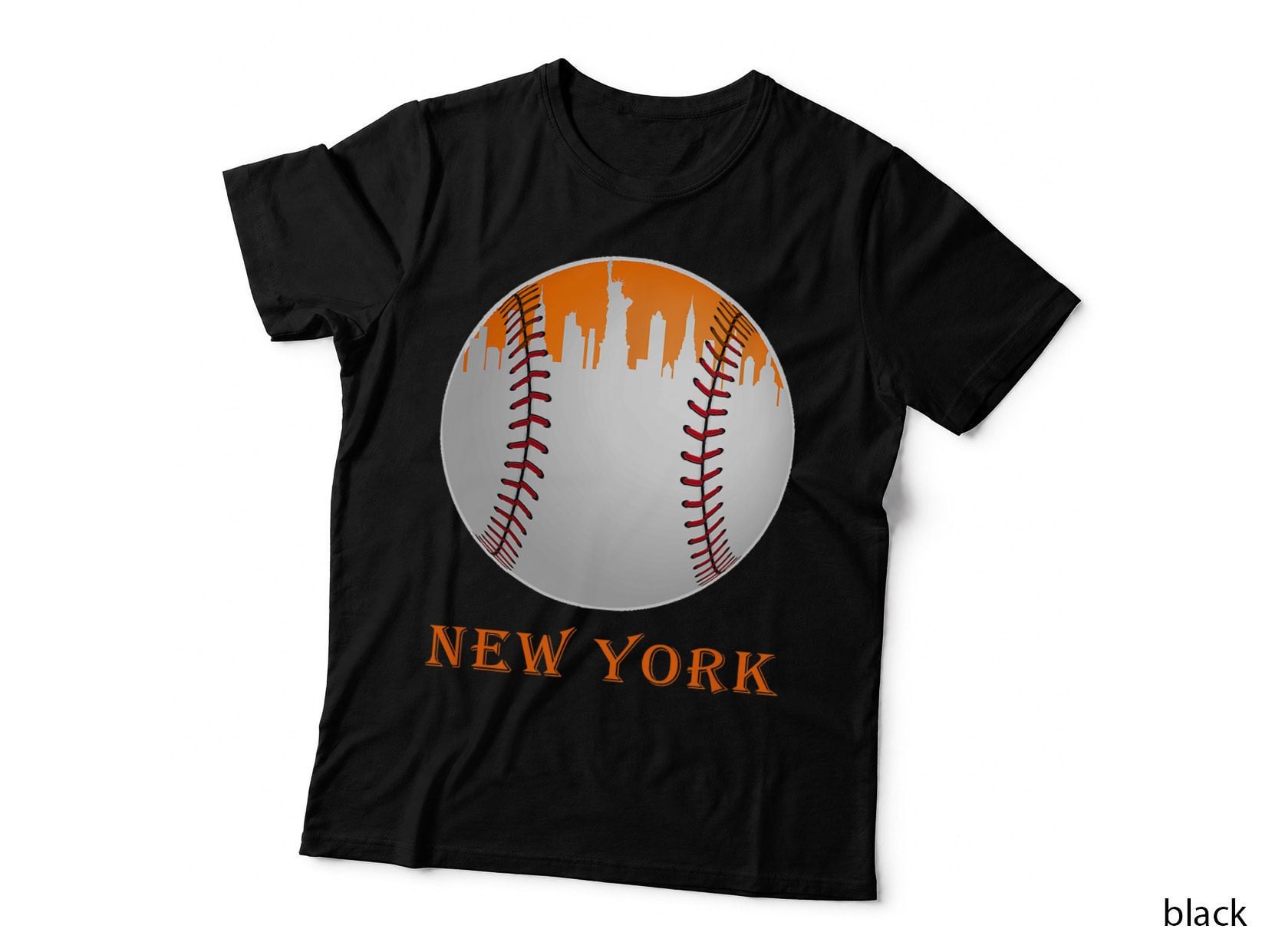 New York NY Skyline Baseball Vintage Met at Gameday T-Shirt