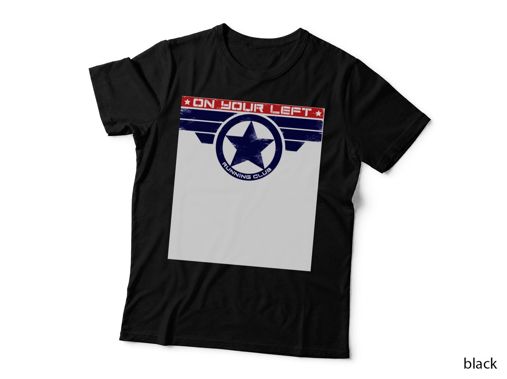On Your Left Running Club Hybrid Baseball ¾ Sleeve T-Shirt