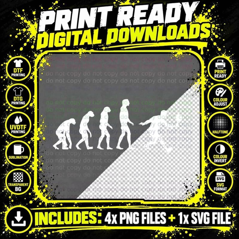 Padel Evolution Funny Padel Design Gift Idea Tenis Pádel Png SVG Digital Bundle