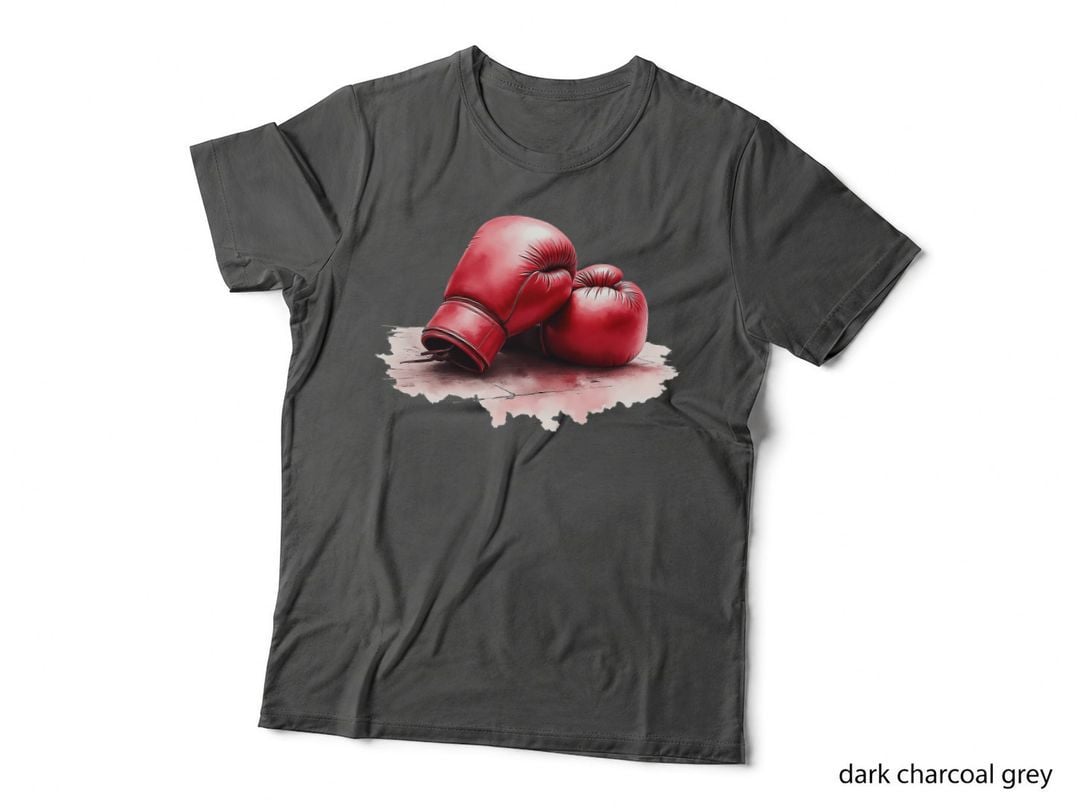 Red Boxing Gloves Fighter Boxer Gym Workout Motivation Gift T-Shirt