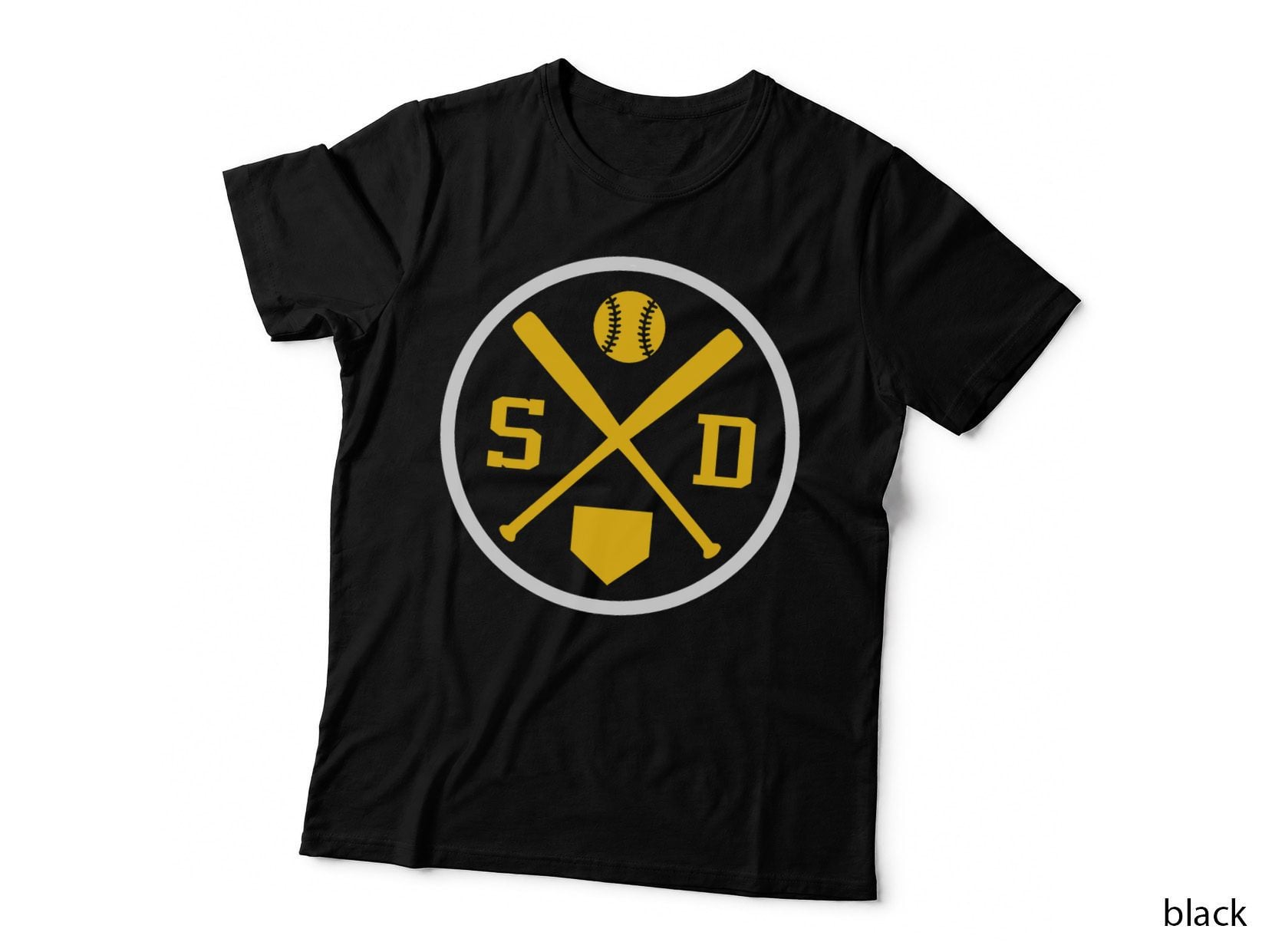 Retro San Diego Baseball Emblem Vintage SD T-Shirt