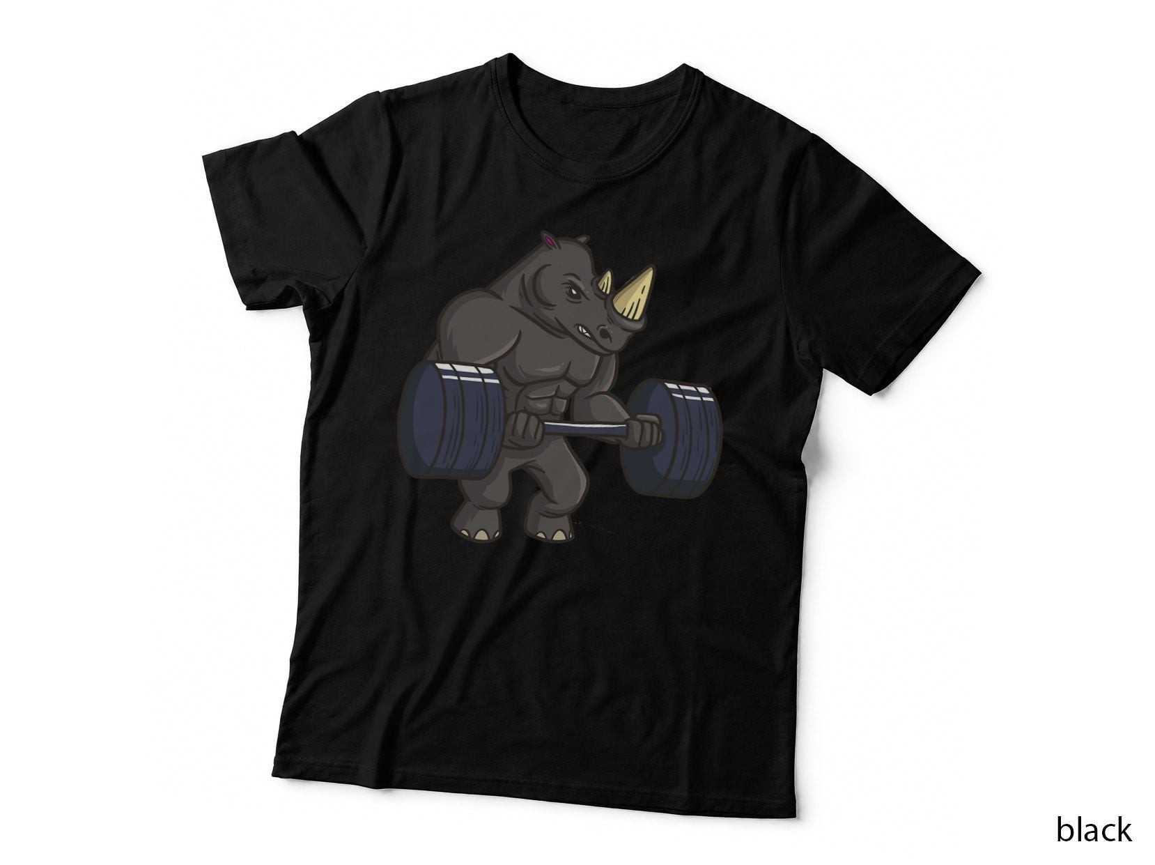 Rhinoceros Powerlifting Weightlifting Gym Rhino Lovers Gift T-Shirt
