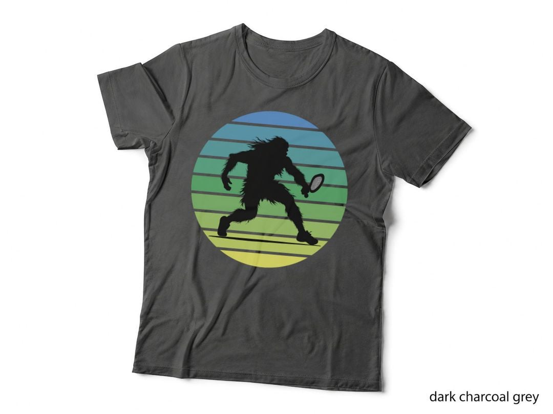 Sasquatch Tennis Bigfoot Funny T-Shirt