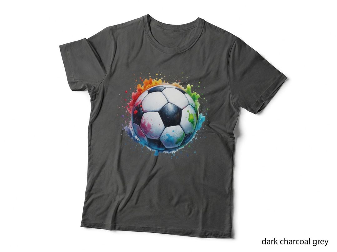 Soccer Ball Color Splatter Art Football Game Day Sports Fan Gift T-Shirt
