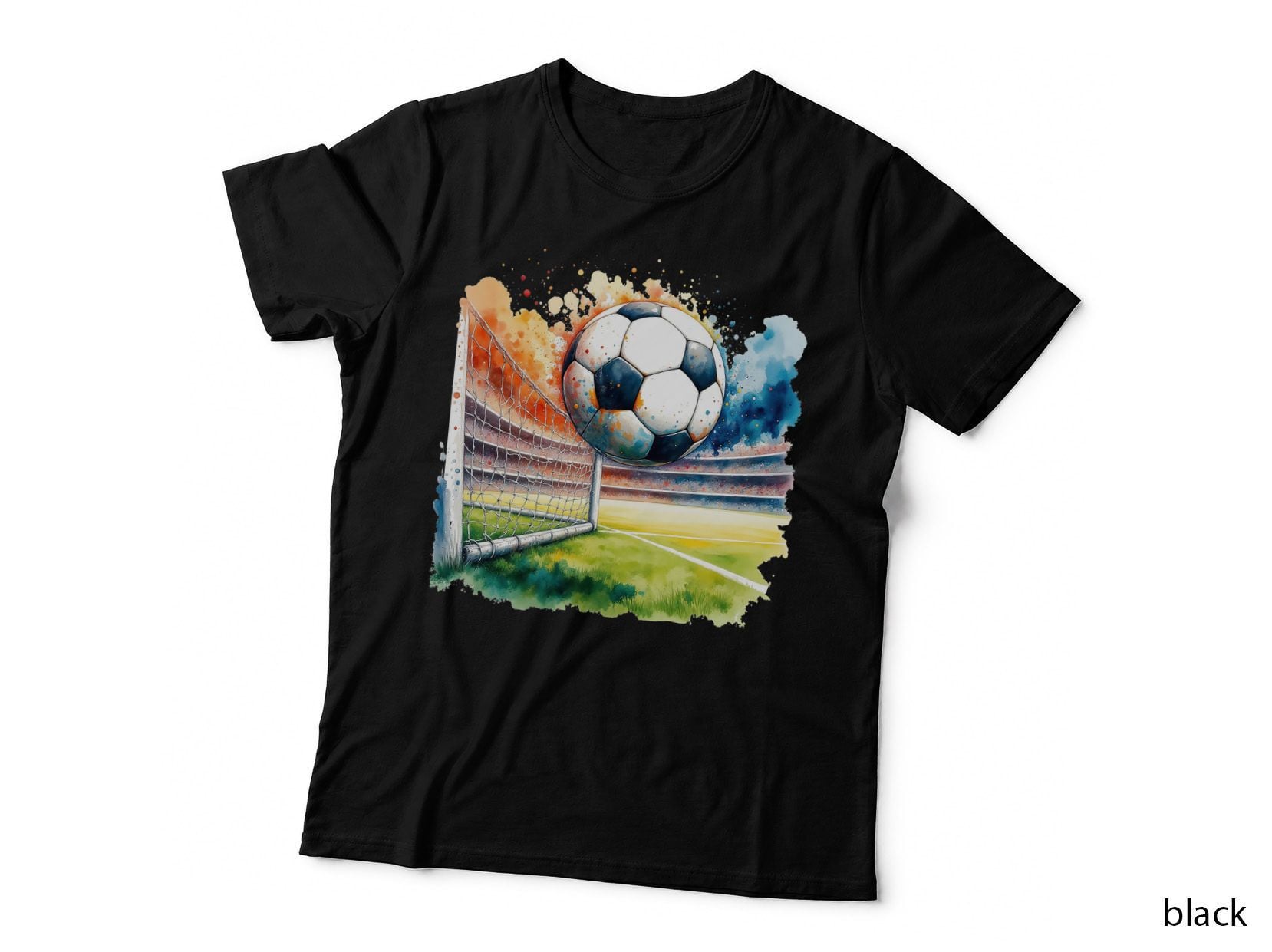 Soccer Ball Goal Stadium Art Football Game Day Sports Fan Gift T-Shirt