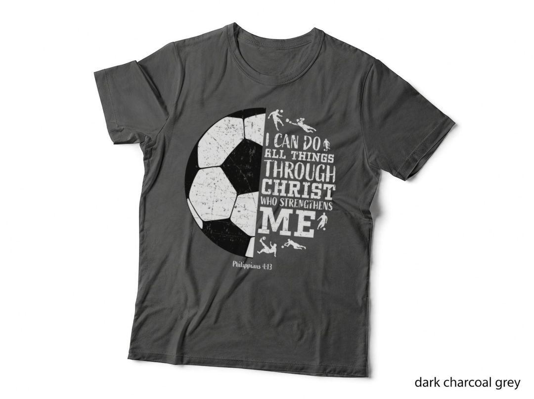 Soccer Gifts Teen Boys Girls Men Women Sayings Christian T-Shirt