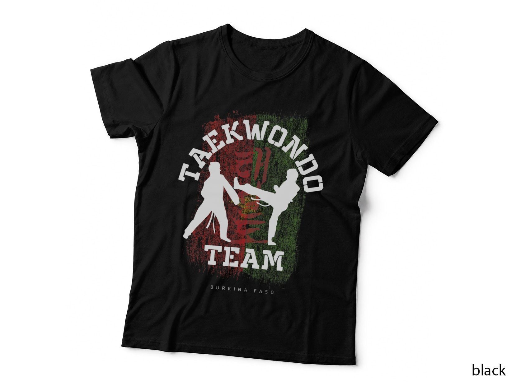 Taekwondo Burkina Faso Martial Arts Combat Sports Fighter T-Shirt