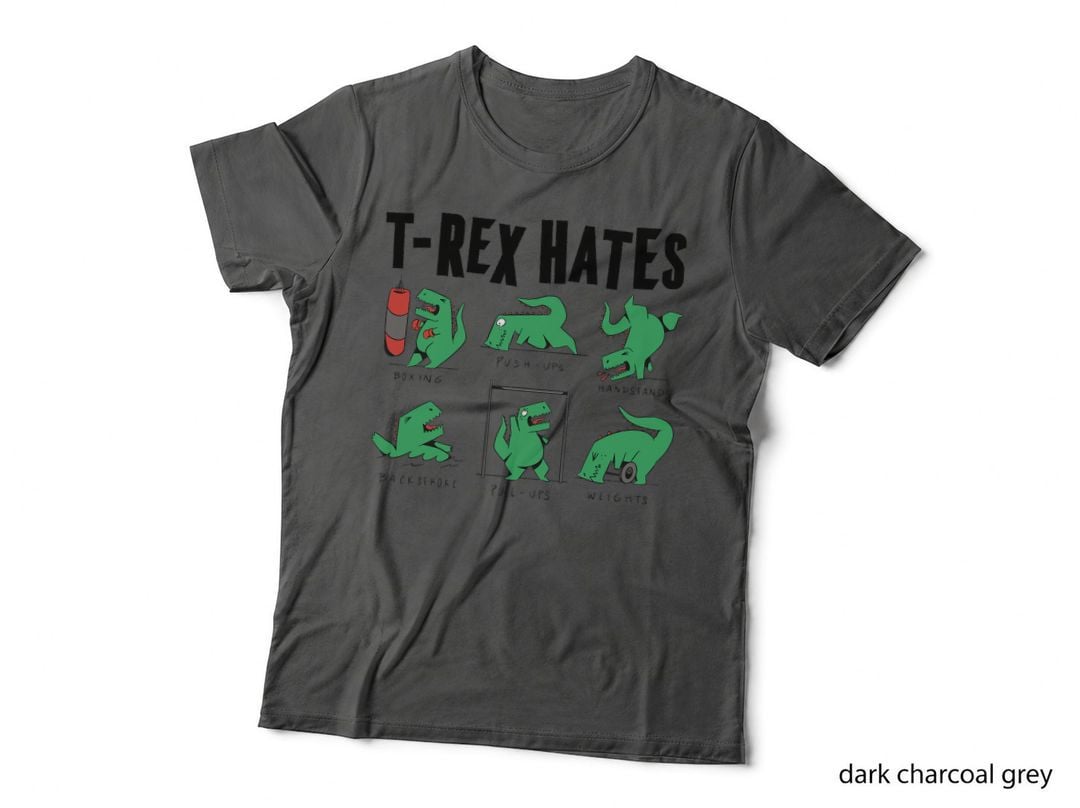 The Struggle Is Real Funny T-Rex Gym Workout T-Shirt