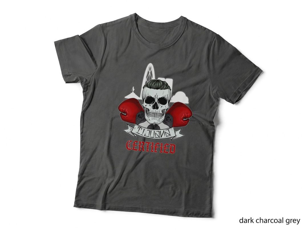 Tijuana Boxing Certified, Skull, Chakalmx T-Shirt