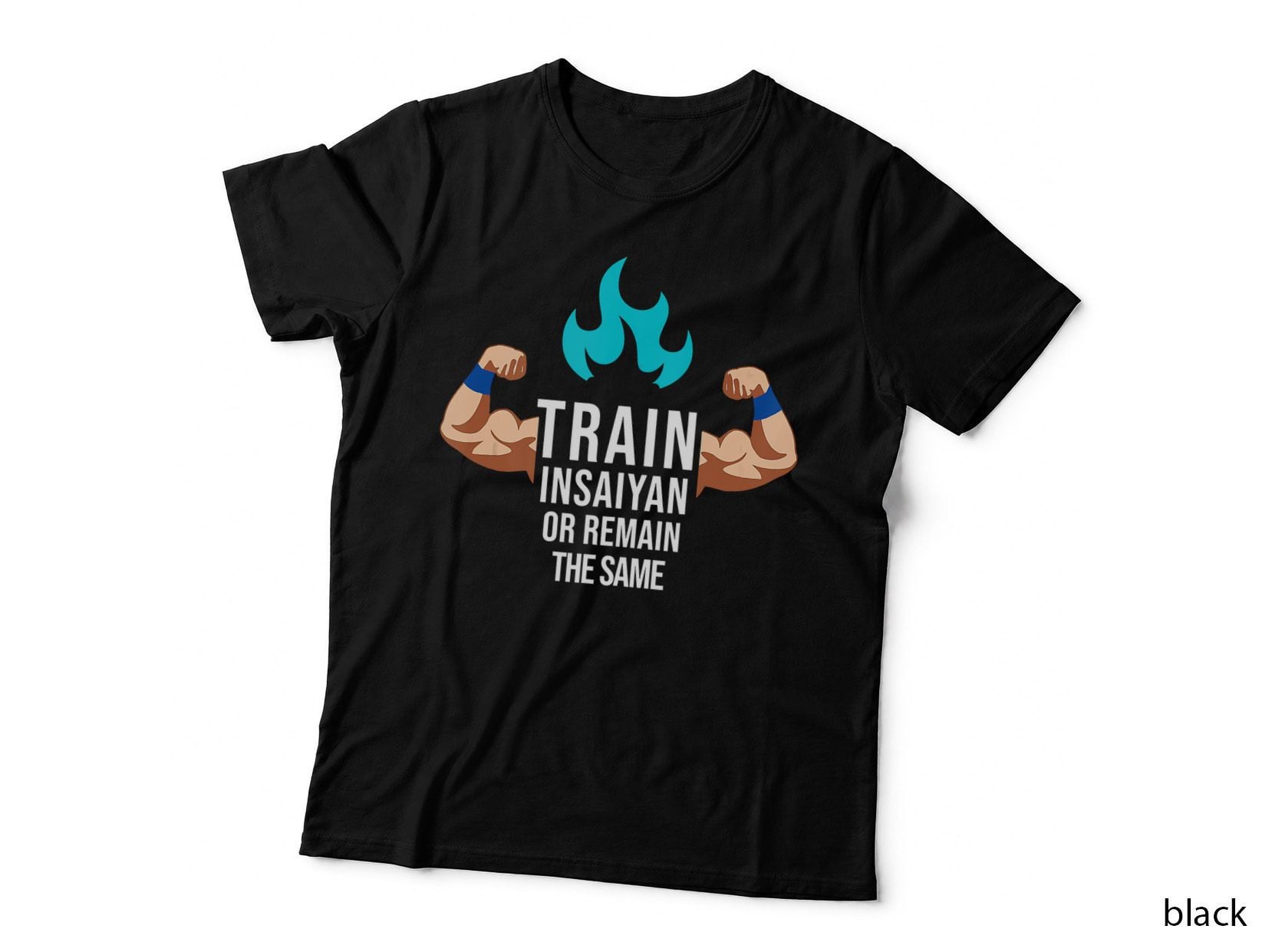 Train Insaiyan or Remain the Same Anime Gym Bodybuilding T-Shirt