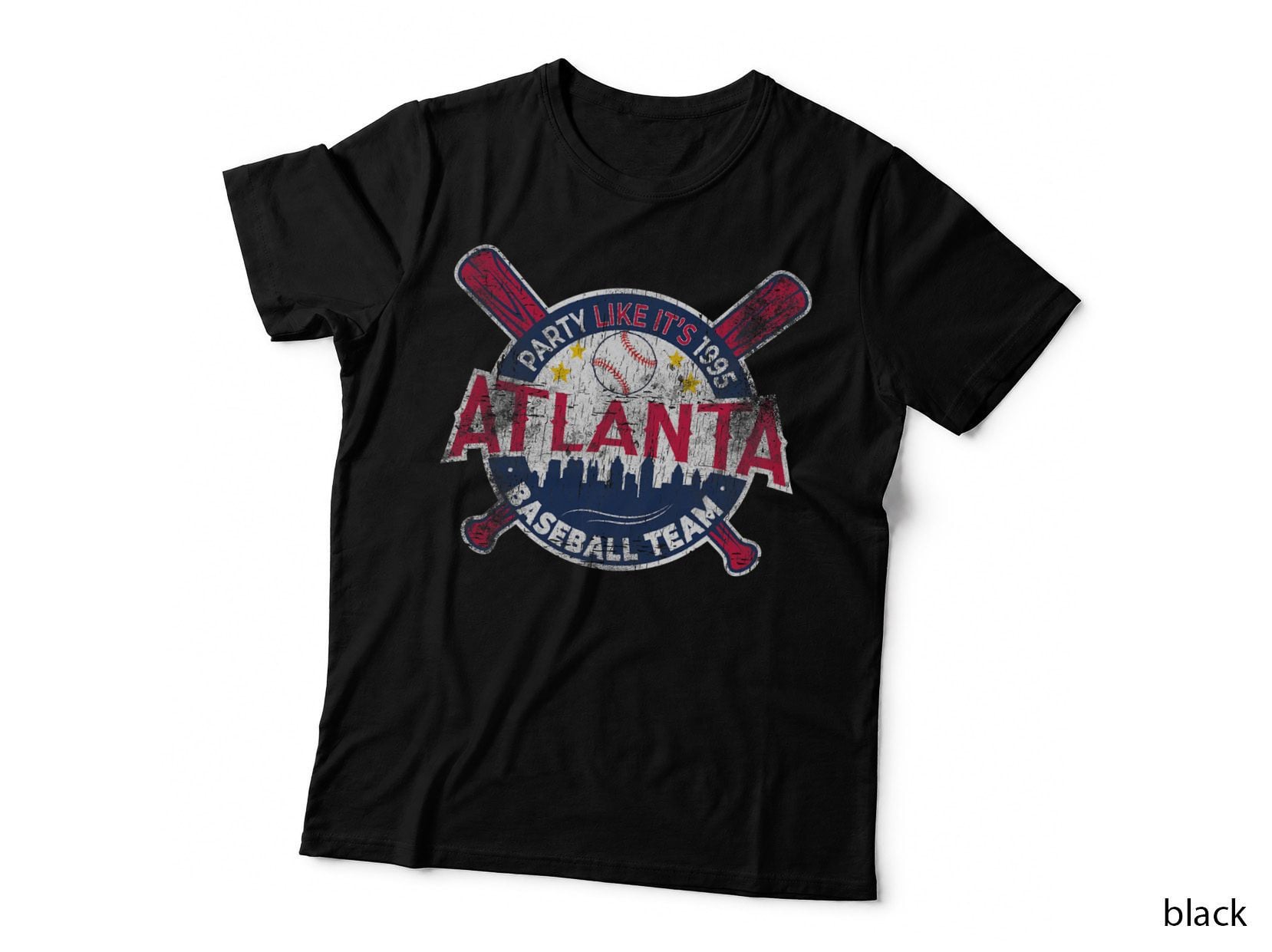 Vintage Atlanta Baseball Team Retro Party Like It's 1995 T-Shirt