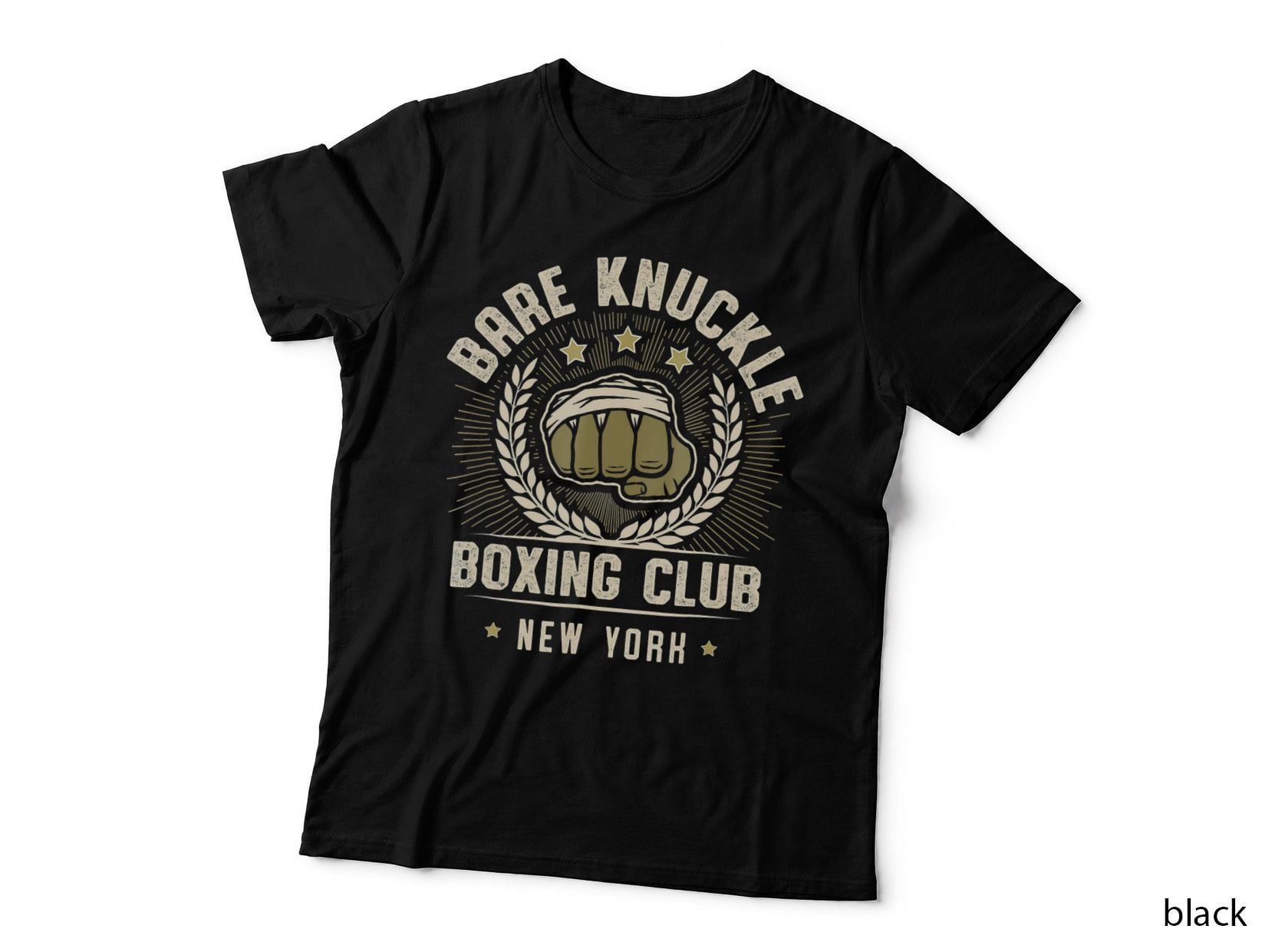 Vintage Bare Knuckle Boxing Club Est 1950 Boxing Hand T-Shirt