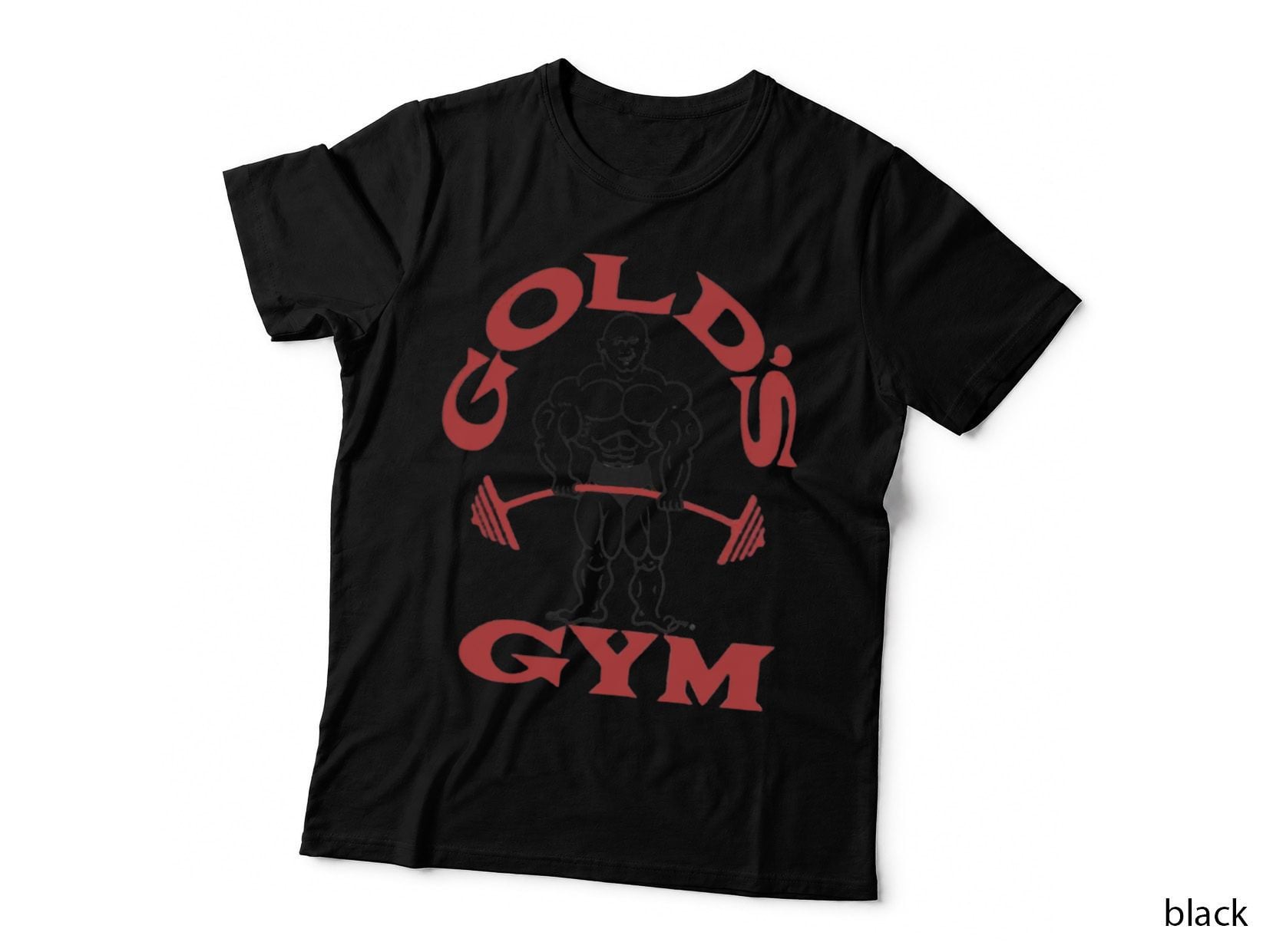 Vintage Gold Gym Red T-Shirt