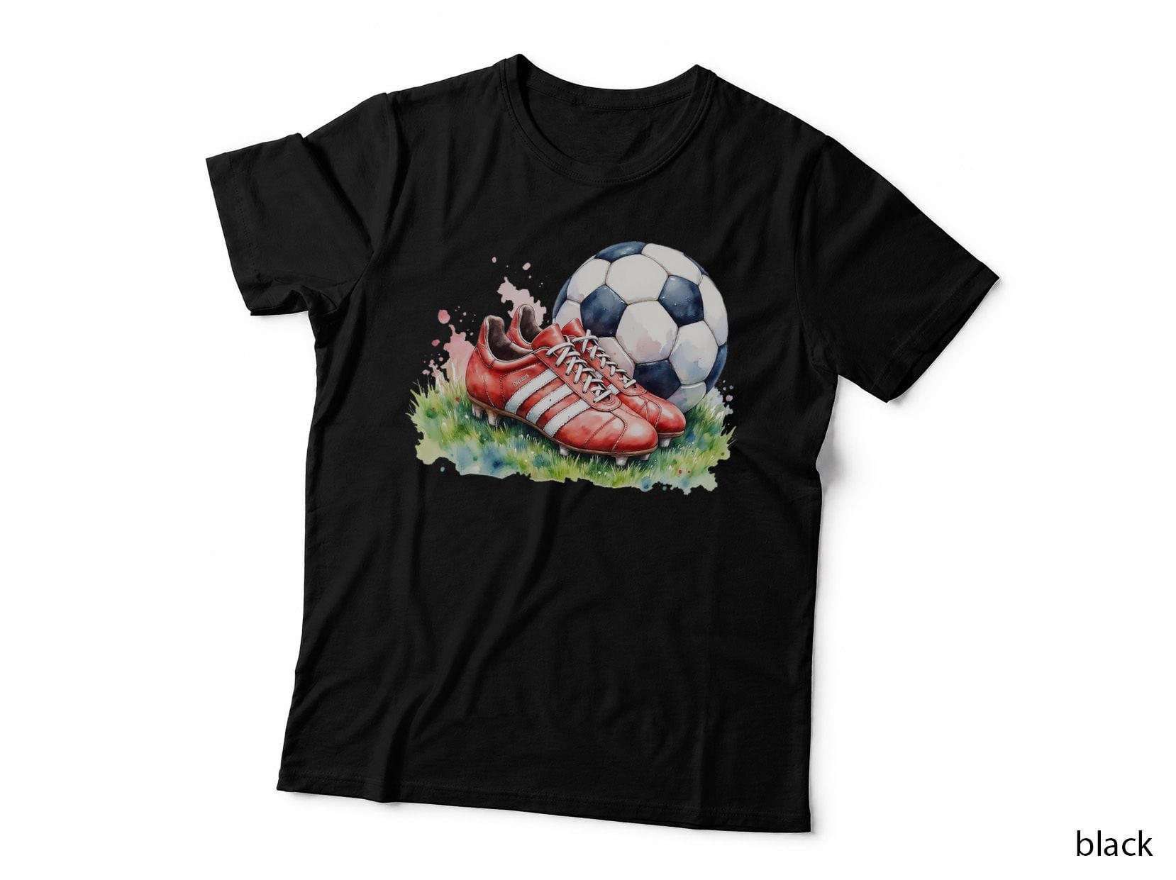 Vintage Red Soccer Cleats Football Boot Game Day Sports Fan Gift T-Shirt