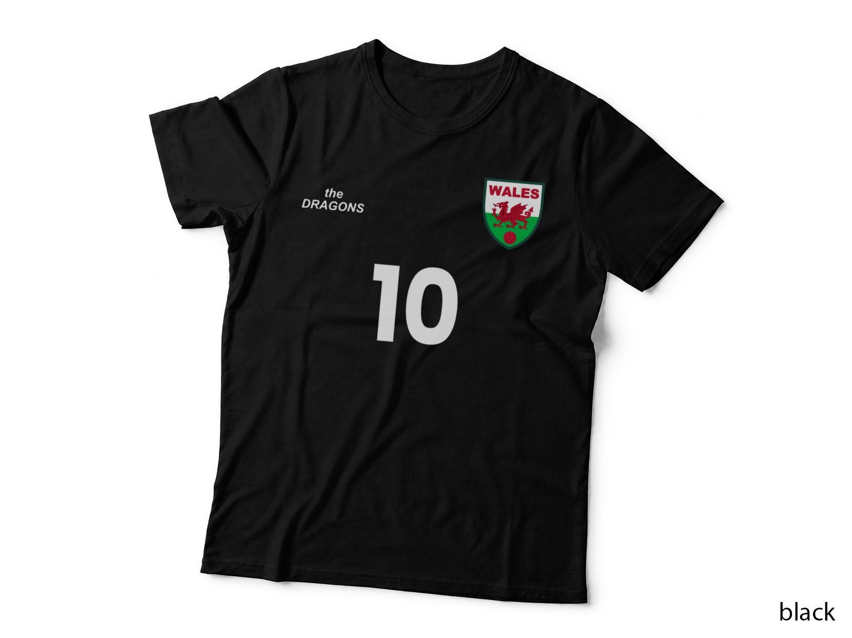 Wales Football Team Soccer Retro Jersey Number 10 Essential T-Shirt