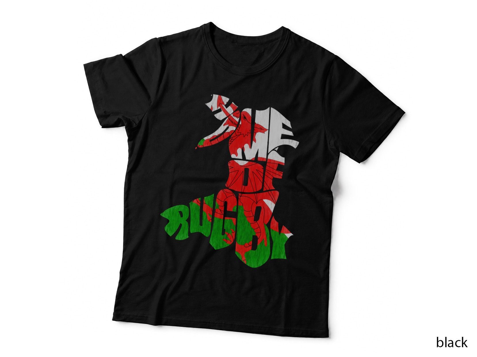 Wales Home of Rugby Text Art Classic T-Shirt