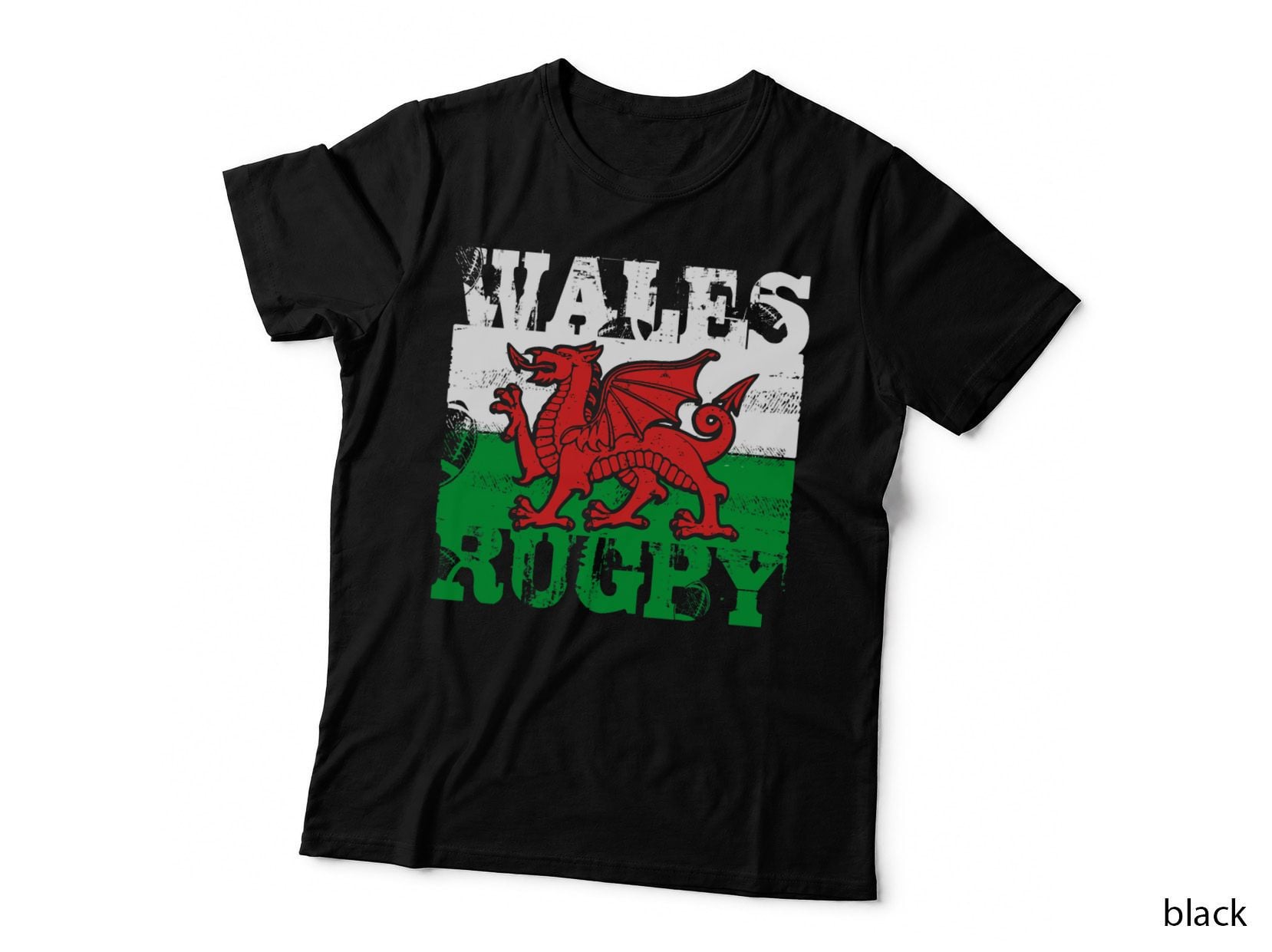 Wales Rugby Flying Dragon Flag Classic T-Shirt