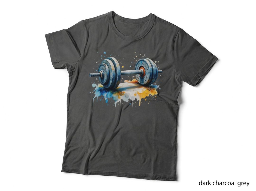 Weight Plate Dumbbell Gym Workout Fitness Lifting Motivation Gift T-Shirt
