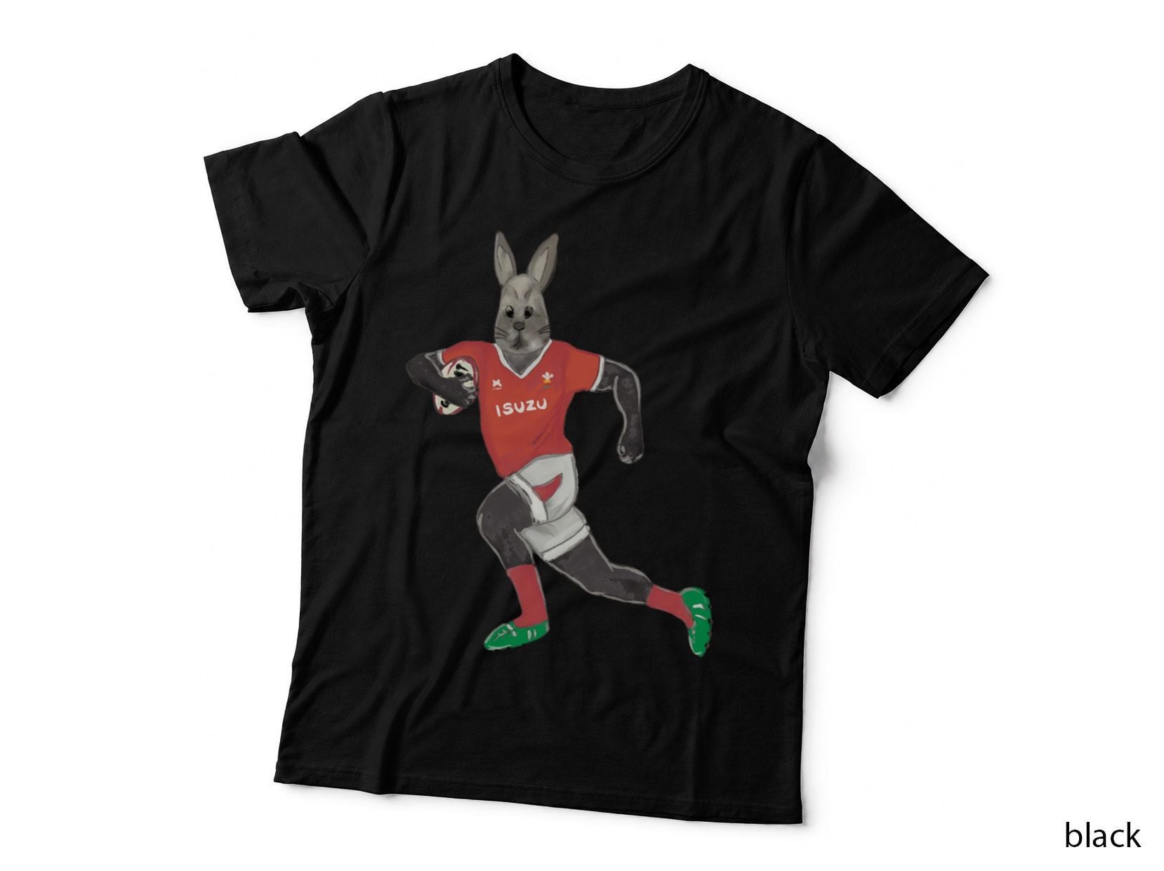 Welsh Rugby Rabbit Player Classic T-Shirt