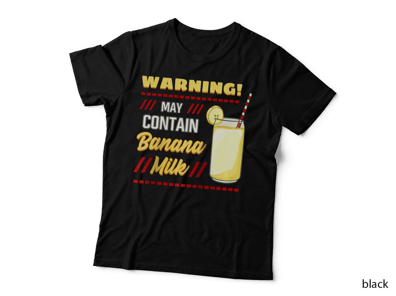 Banana Milk Shake Korean Flavor Japanese Vegan Drink T-Shirt