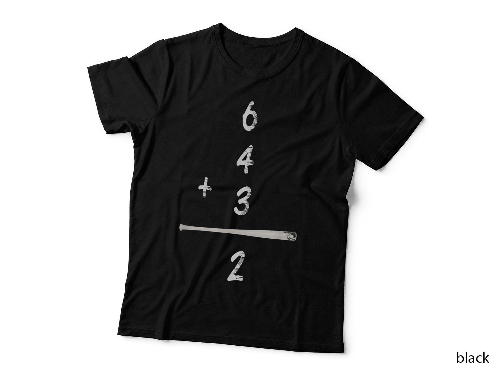 Baseball Math 6 4 3 2 Double Play Cute Shirt Softball Game T-Shirt