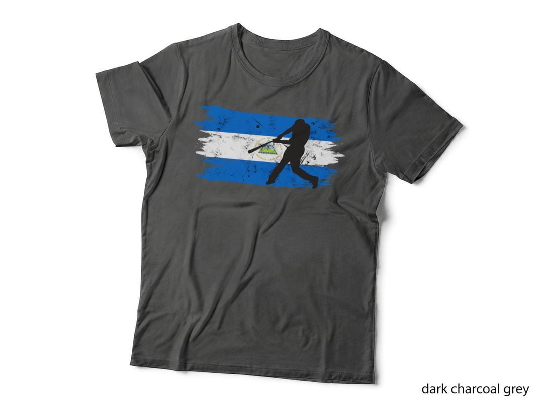 Baseball Nicaragua Flag Nicaraguan Beisbol in Nicaraguense T-Shirt