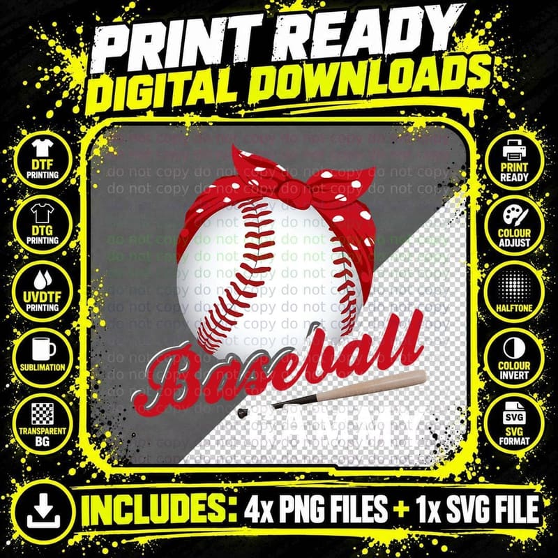 Baseball Player Baseball Gammy T-Shirt Png SVG Digital Bundle
