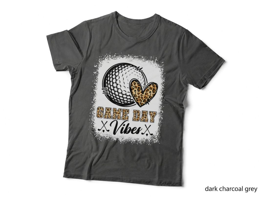 Bleached Golf Game Day Vibes Golf Mom Game Day Season T-Shirt