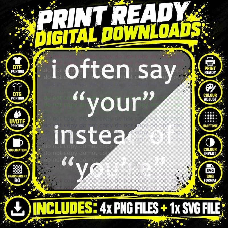 Funny Grammar Cop Police Saying, Funny, Service T-Shirt Png SVG Digital Bundle