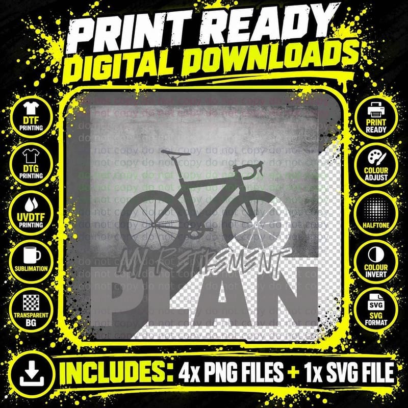 Funny Road Biking Bicycle Cycling T-Shirt Png SVG Digital Bundle