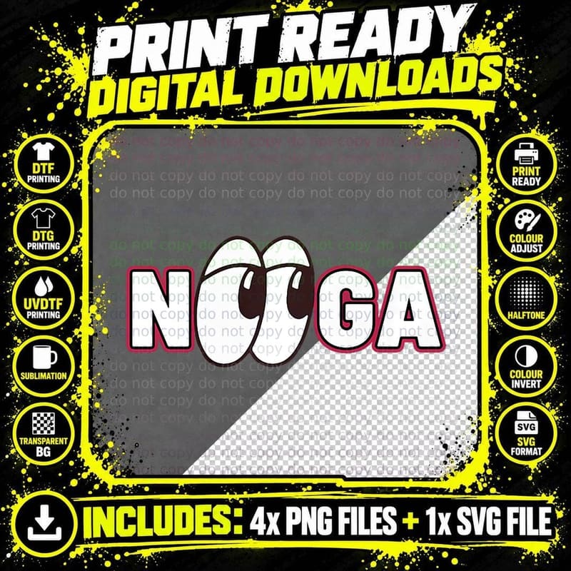 Nooga - Baseball - Sport Fan Heritage Edition T-Shirt Png SVG Digital Bundle