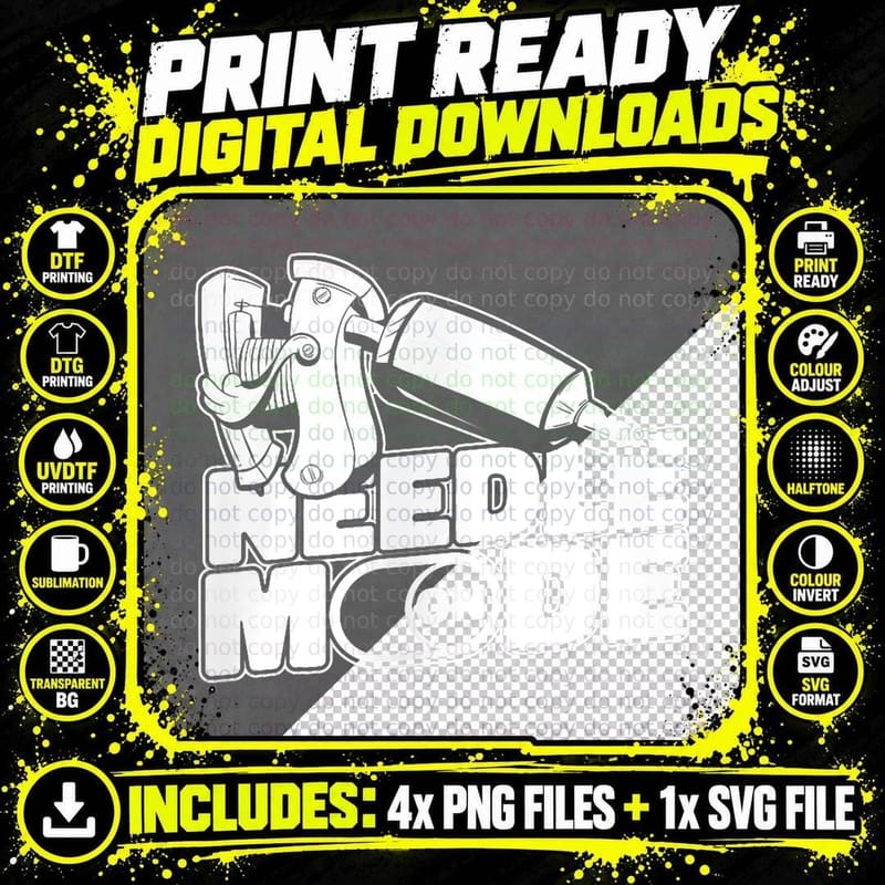 Tattoo Artist, Tattoo Art T-Shirt Png SVG Digital Bundle