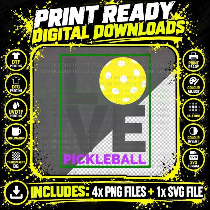 I Love Pickleball ...Do You V2 T-Shirt Png SVG Digital Bundle