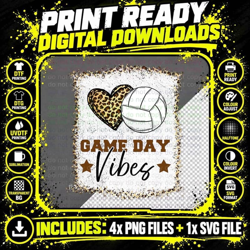 Volleyball Shirt Women Volleyball Game Day Girls Png SVG Digital Bundle
