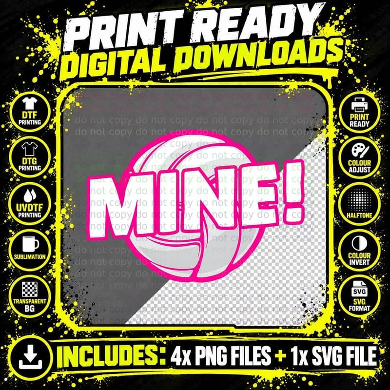 Volleyball Shirt for Teen Girls - Volleyball Gifts Png SVG Digital Bundle