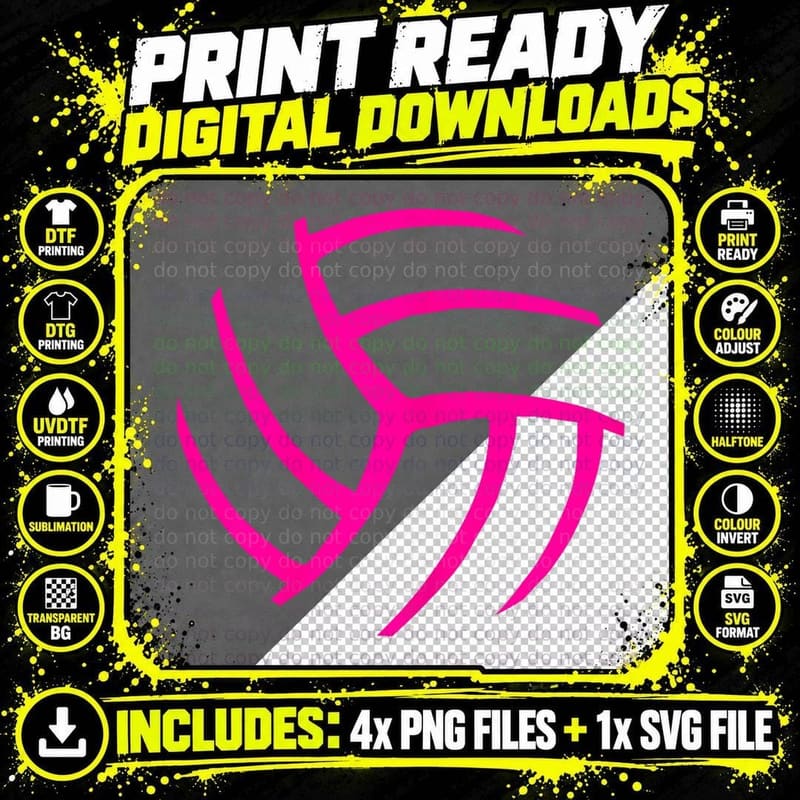 Women Volleyball Apparel - Graphic Design T-Shirt for Png SVG Digital Bundle