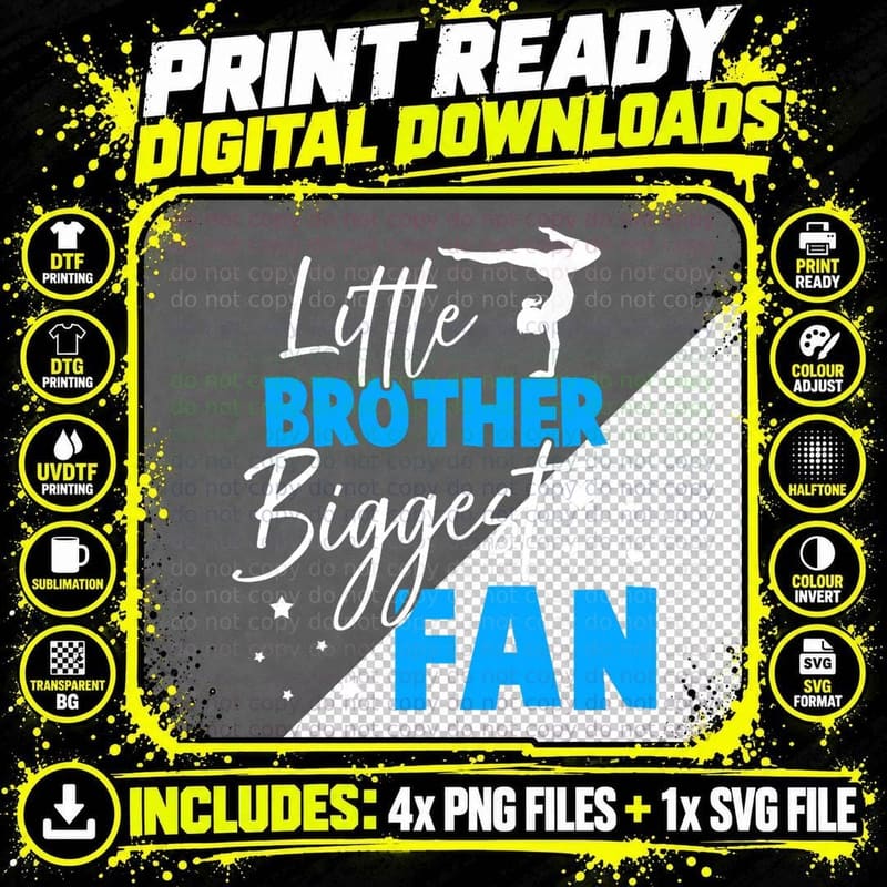 Gymnastic Shirt Brother Gymnastics Gymnast Gymnastic Png SVG Digital Bundle