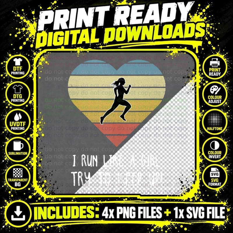 Girls Cross Country Running Gift, Princess T-Shirt Png SVG Digital Bundle
