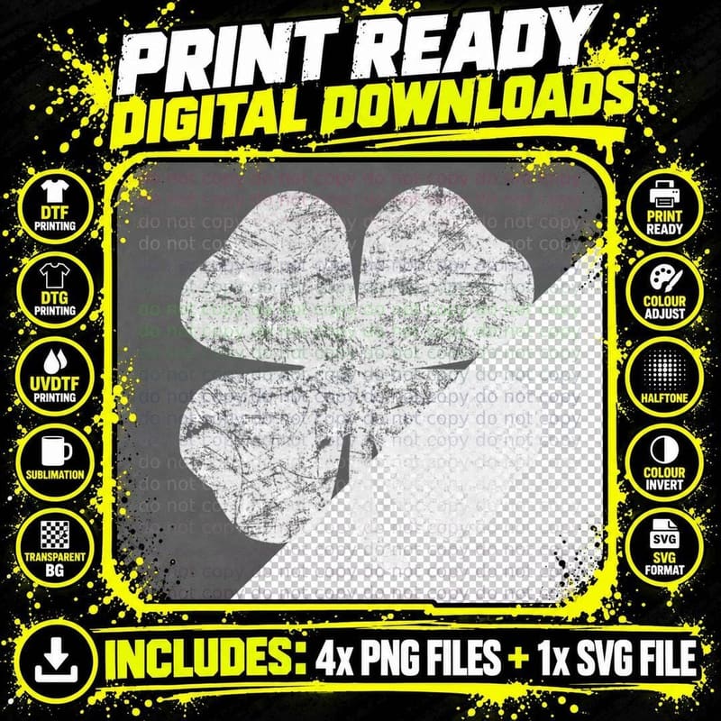St Patricks Day - Shamrock Be Lucky on St. Pattys Day Png SVG Digital Bundle