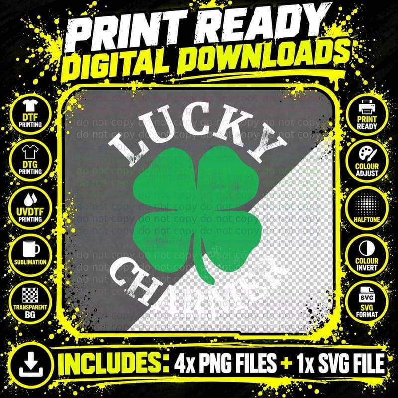 St Patricks Day Lucky Charmer Shamrock Saint Boys Png SVG Digital Bundle