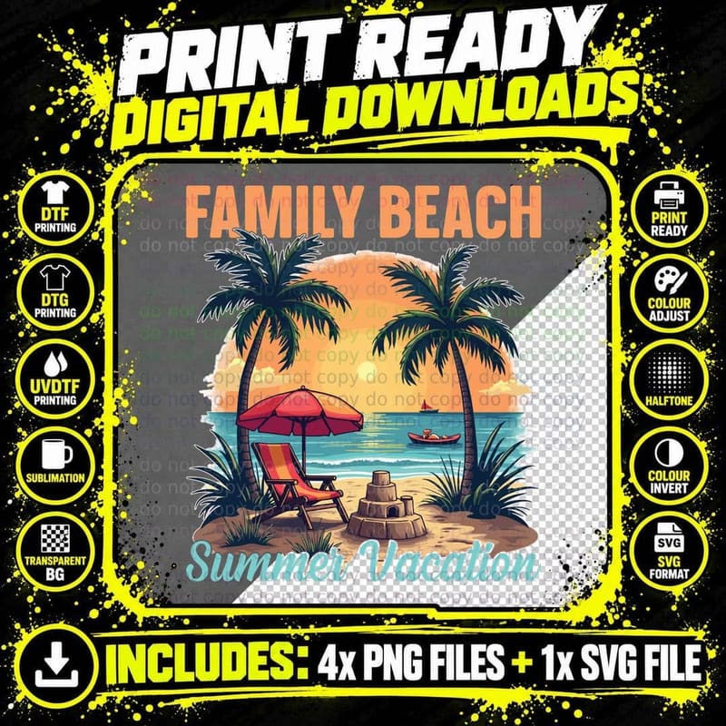 Beach Vibes for Summer T-Shirt, Flamingo Drinks Png SVG Digital Bundle