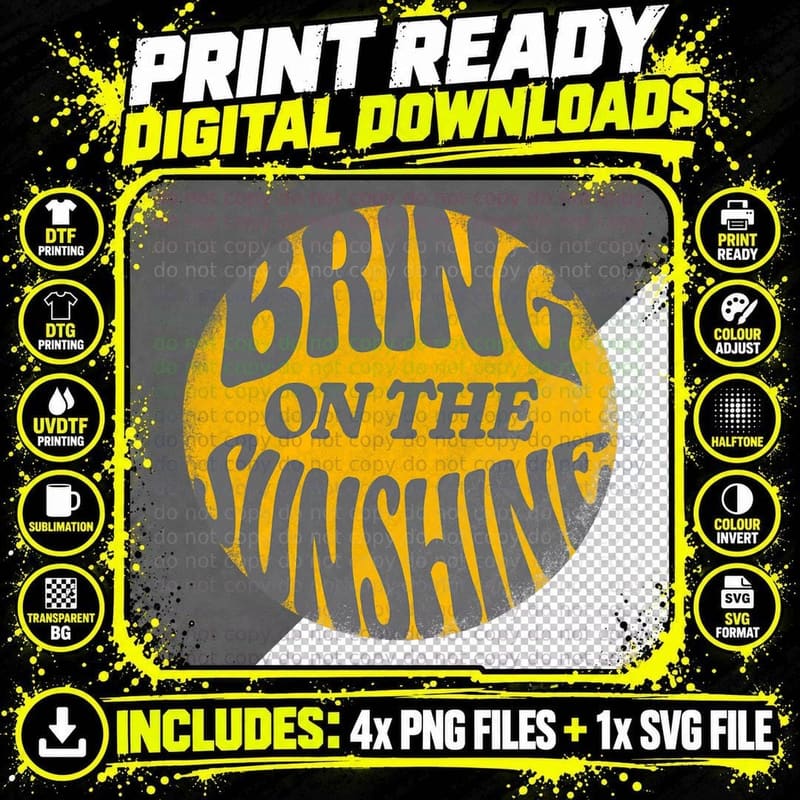 Bring on the Summer Sunshine Vacay Family and Friend Png SVG Digital Bundle