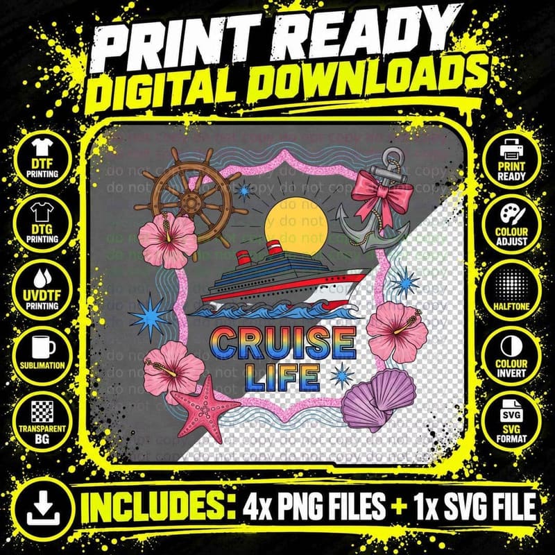 Cruise Life Cruise Squad T-Shirt, Nautical Cruise Ship Png SVG Digital Bundle