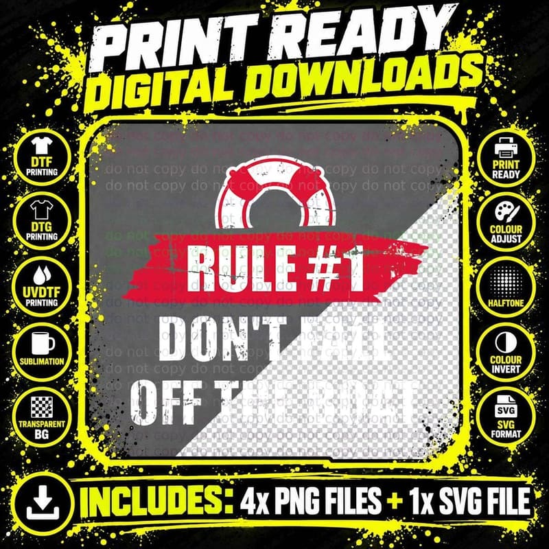 Cruise Rule Number 1 T-Shirt Png SVG Digital Bundle