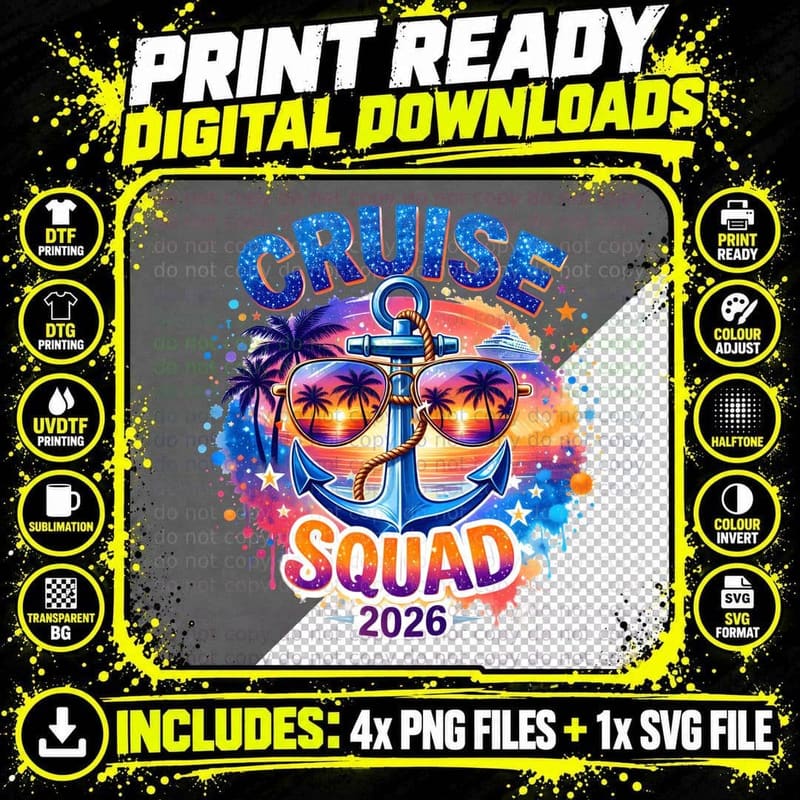 Cruise Squad 2026 Cruise Squad T-Shirt Png SVG Digital Bundle