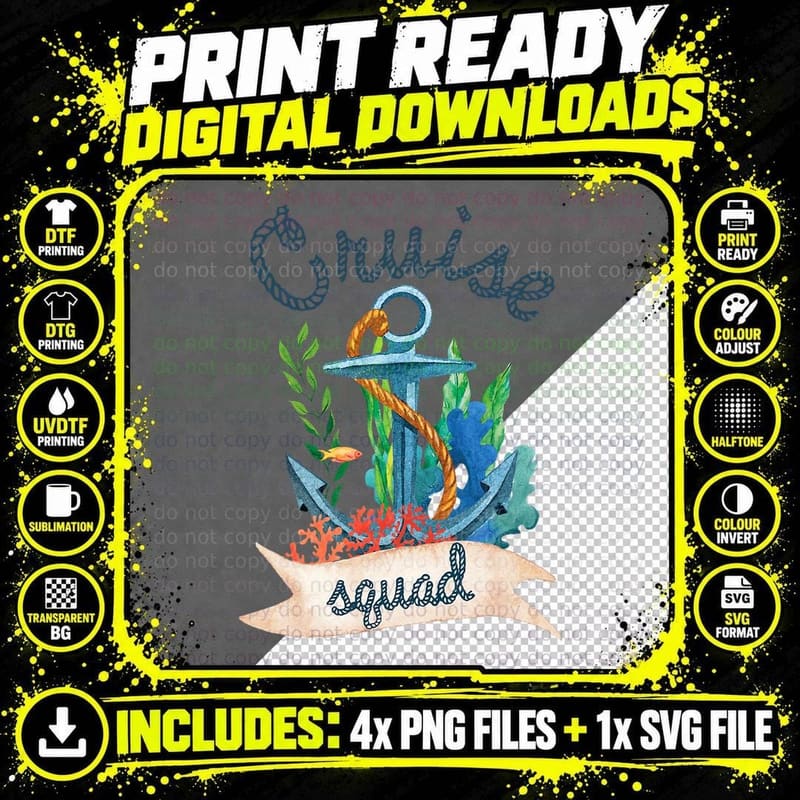 Cruise Squad Family Cruise Vacation T-Shirt Png SVG Digital Bundle
