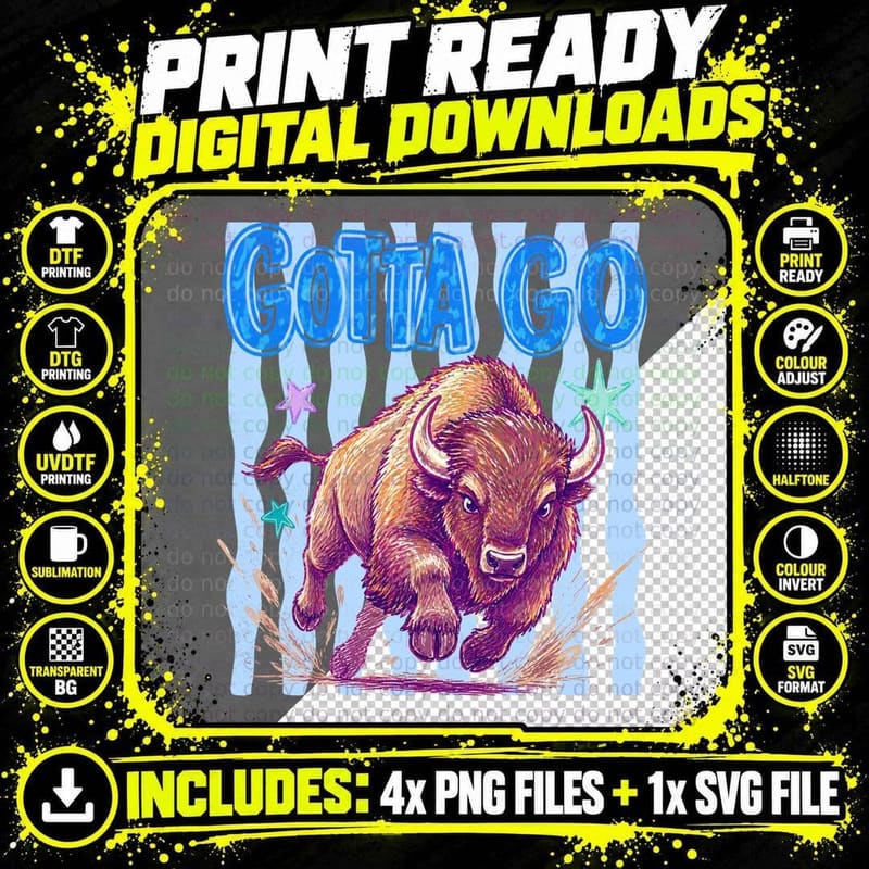 Gotta Go Summer T-Shirt, Large Striped Text Letters Png SVG Digital Bundle