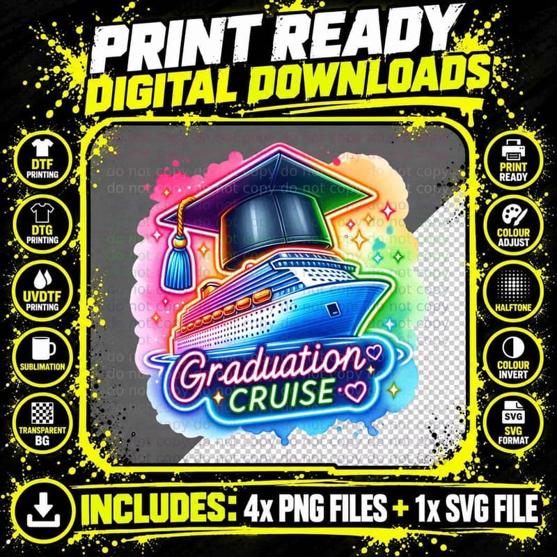 Graduation Cruise Graduation T-Shirt Png SVG Digital Bundle